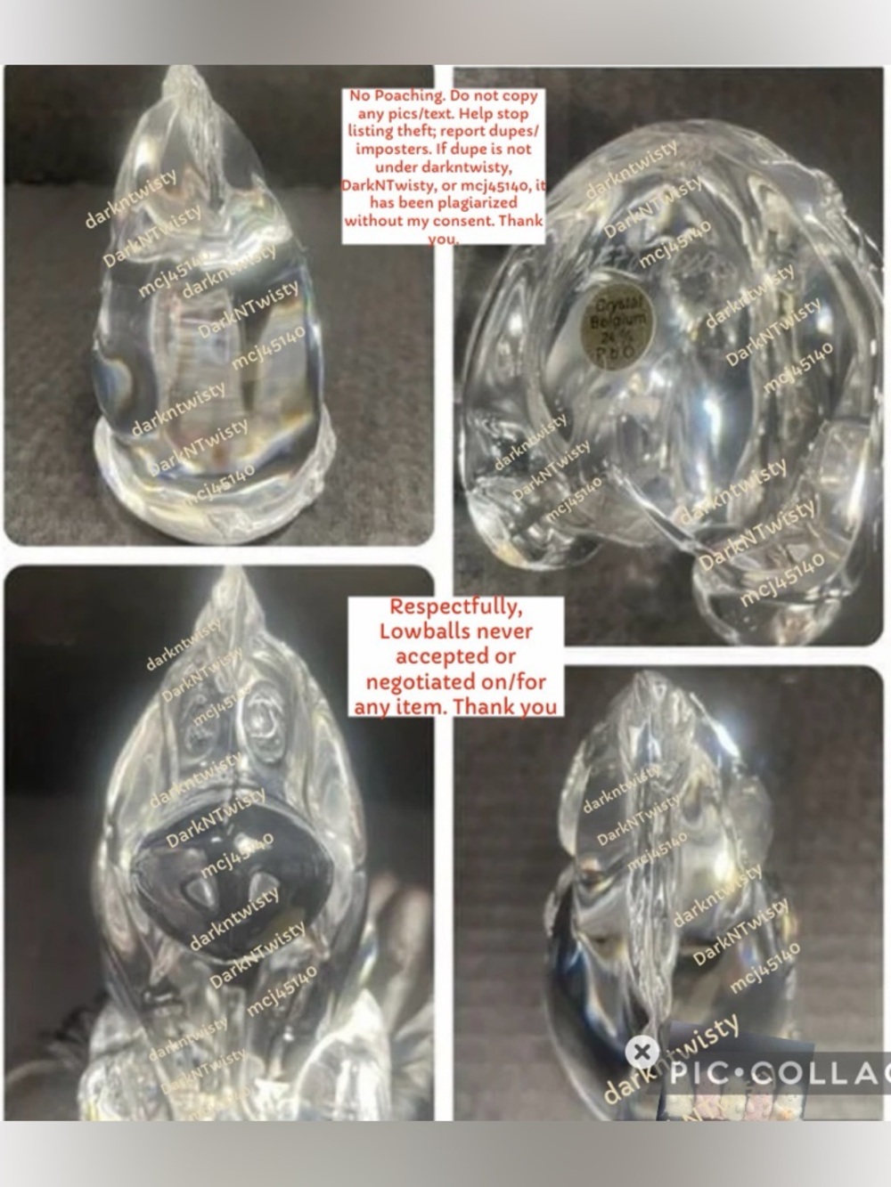 Limited Edition Vintage BNIB Disney Crystal Collection EEYORE 1778/2000 - Picture 6 of 15